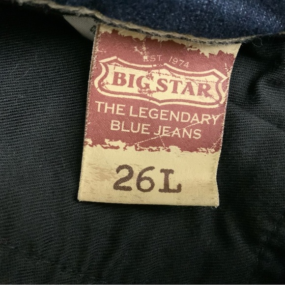 Big Star Live Boot. Dark Wash Jeans. Size 26 L. - Picture 7 of 7